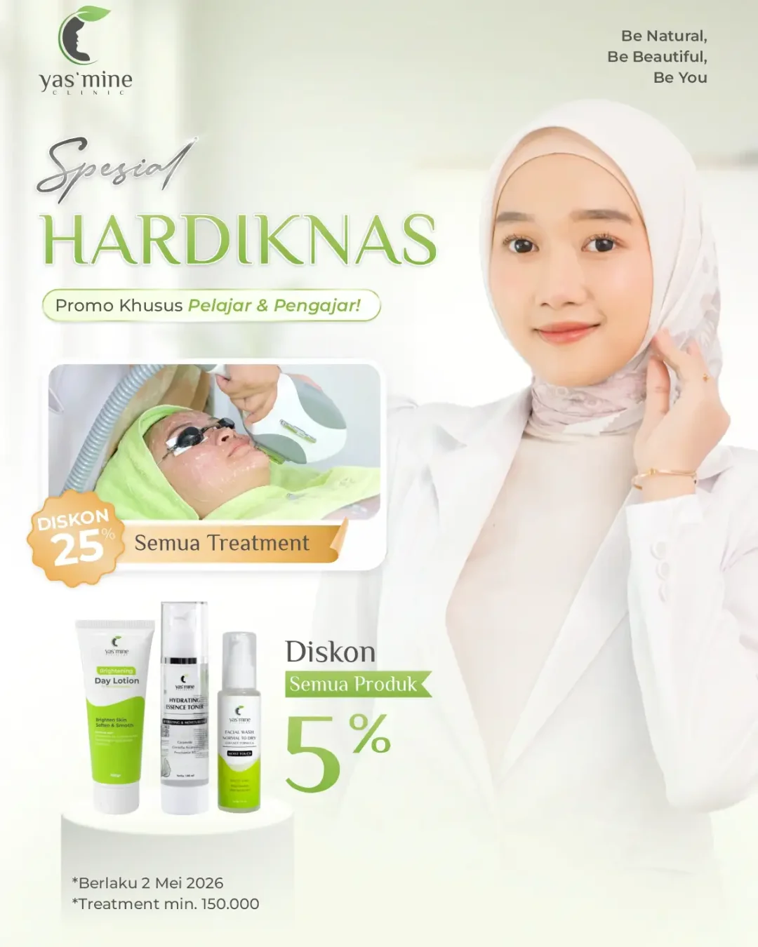 Yasmine Skin Clinic - Promo Mei 2026 - Hardiknas 1